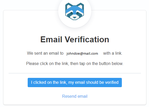shakepay asks for email confirmation while opening an account
